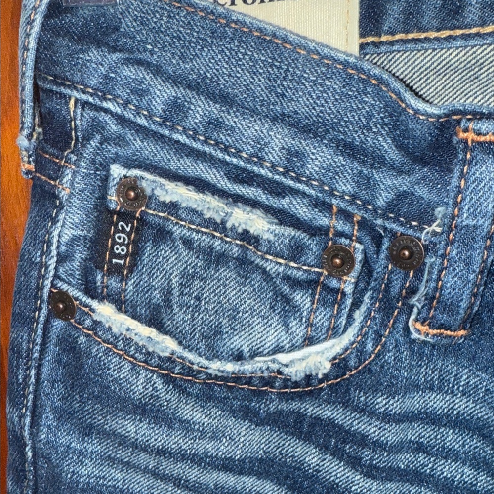 Vintage Abercrombie Kids Blue Distressed Jeans - Picture 3 of 15